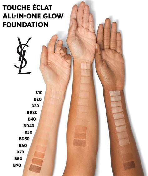 ysl touche eclat foundation swatches|ysl touche eclat cushion shades.